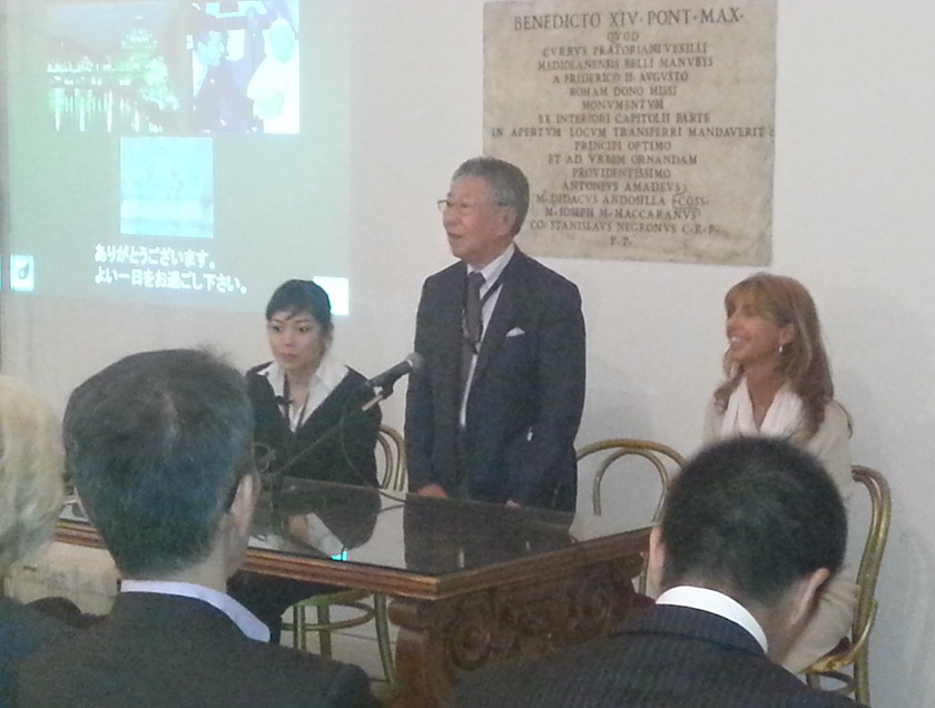 Intervento di Kazutami Namikoshi, Presidente del Japan Shiatsu College di Tokyo.